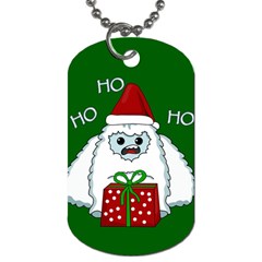 Yeti Xmas Dog Tag (one Side) by Valentinaart