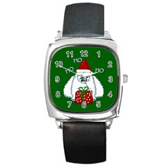 Yeti Xmas Square Metal Watch by Valentinaart