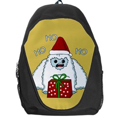 Yeti Xmas Backpack Bag by Valentinaart