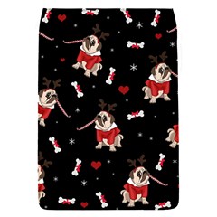 Pug Xmas Pattern Flap Covers (s)  by Valentinaart