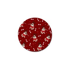 Pug Xmas Pattern Golf Ball Marker (10 Pack) by Valentinaart