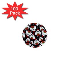 Yeti Xmas Pattern 1  Mini Magnets (100 Pack)  by Valentinaart