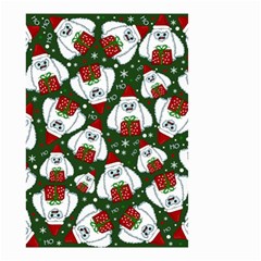 Yeti Xmas Pattern Small Garden Flag (two Sides) by Valentinaart