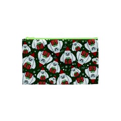 Yeti Xmas Pattern Cosmetic Bag (xs) by Valentinaart