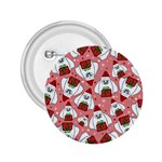 Yeti Xmas pattern 2.25  Buttons Front