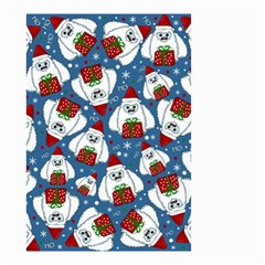 Yeti Xmas Pattern Small Garden Flag (two Sides) by Valentinaart