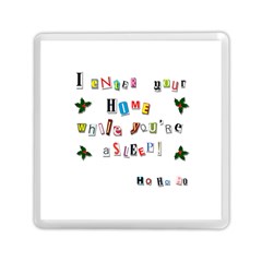 Santa s Note Memory Card Reader (square)  by Valentinaart