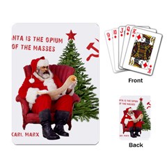 Karl Marx Santa  Playing Card by Valentinaart