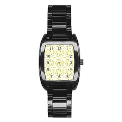 Chilli Pepers Pattern Motif Stainless Steel Barrel Watch by dflcprints