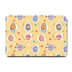 Fun Easter Eggs Small Doormat  by allthingseveryone