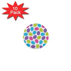 Polka Dot Easter Eggs 1  Mini Buttons (10 Pack)  by allthingseveryone