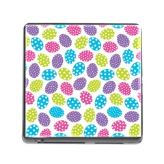 Polka Dot Easter Eggs Memory Card Reader (square) by allthingseveryone