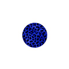 Blue Cheetah Print  1  Mini Magnets by Bigfootshirtshop