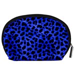 Blue Cheetah Print  Accessory Pouches (Large)  Back