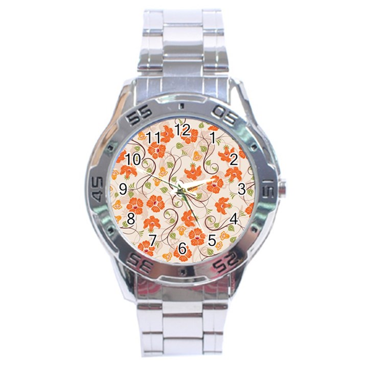 Honeysuckle Delight Stainless Steel Analogue Watch