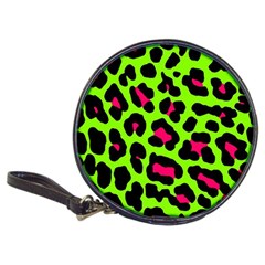 Neon Green Leopard Print Classic 20-cd Wallets by allthingseveryone