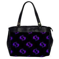 Purple Pisces On Black Background Office Handbags by allthingseveryone