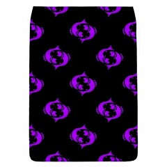 Purple Pisces On Black Background Flap Covers (l)  by allthingseveryone