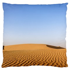 Desert Dunes With Blue Sky Large Cushion Case (two Sides) by Ucco