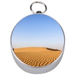 Desert Dunes With Blue Sky Silver Compasses Front