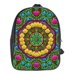 Bohemian Chic In Fantasy Style School Bag (large) by pepitasart