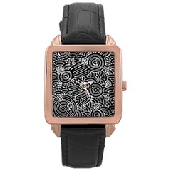 Meeting Places Rose Gold Leather Watch 