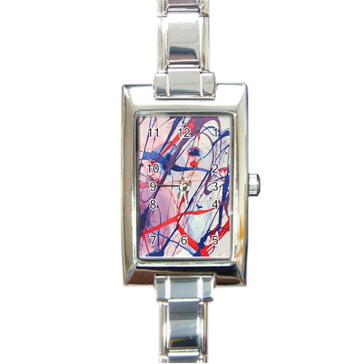 Messy Love Rectangle Italian Charm Watch