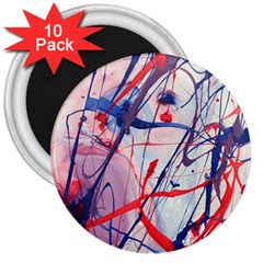 Messy Love 3  Magnets (10 Pack)  by LaurenTrachyArt