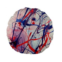 Messy Love Standard 15  Premium Flano Round Cushions by LaurenTrachyArt