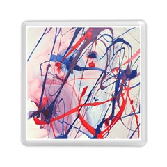 Messy Love Memory Card Reader (square)  by LaurenTrachyArt