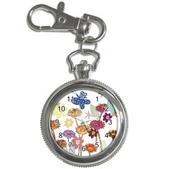 Flowers Butterflies Dragonflies Key Chain Watches by Celenk