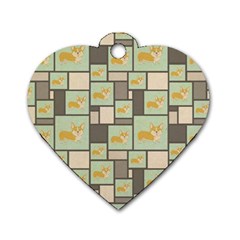 Quirky Corgi Kraft Present Gift Wrap Wrapping Paper Dog Tag Heart (Two Sides)