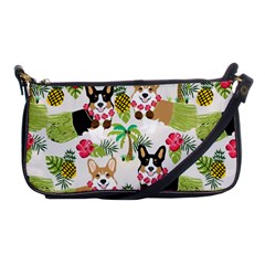 Hula Corgis Fabric Shoulder Clutch Bags by Celenk