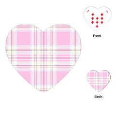 Pink Pastel Plaid Playing Cards (heart)  by allthingseveryone