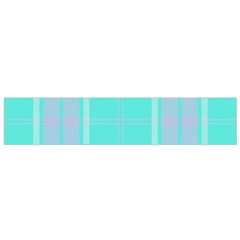 Blue And Pink Pastel Plaid Small Flano Scarf by allthingseveryone