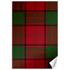 Red And Green Tartan Plaid Canvas 20  X 30   by allthingseveryone