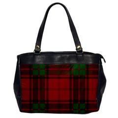 Red And Green Tartan Plaid Office Handbags