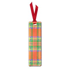 Orange And Green Plaid Small Book Marks by allthingseveryone