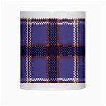 Purple Heather Plaid White Mugs Center