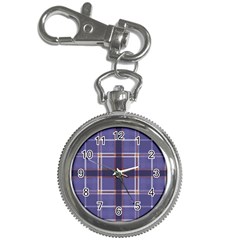 Purple Heather Plaid Key Chain Watches by allthingseveryone