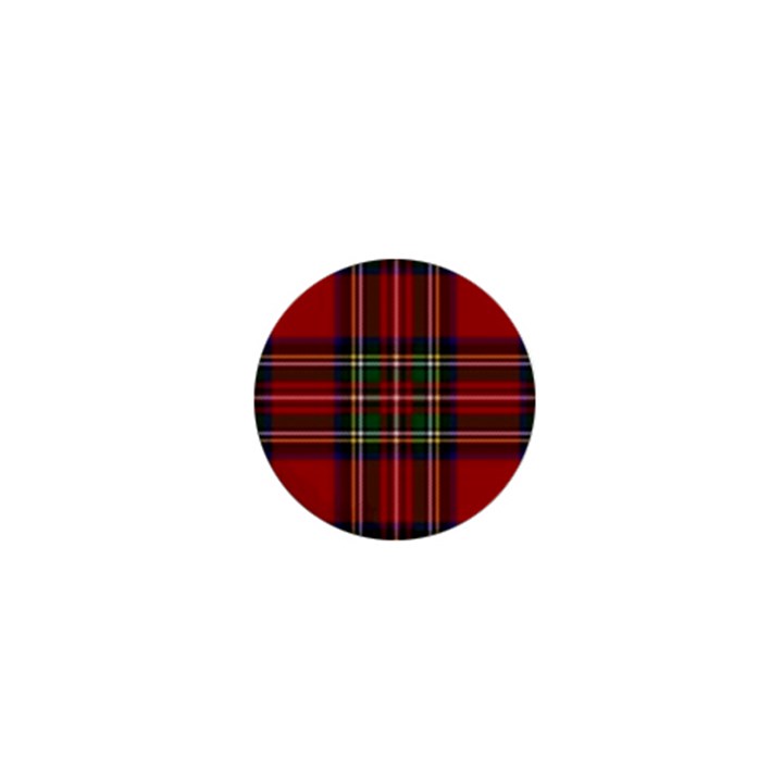 Red Tartan Plaid 1  Mini Magnets