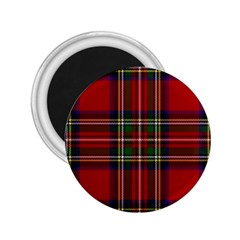 Red Tartan Plaid 2 25  Magnets by allthingseveryone