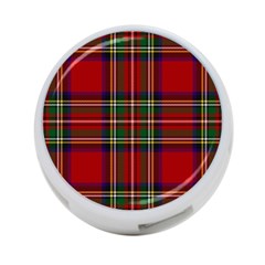 Red Tartan Plaid 4-port Usb Hub (one Side) by allthingseveryone