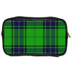 Green And Blue Plaid Toiletries Bags 2-side by allthingseveryone