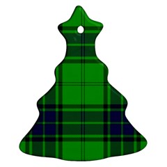 Green And Blue Plaid Ornament (christmas Tree)  by allthingseveryone
