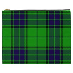 Green And Blue Plaid Cosmetic Bag (xxxl)  by allthingseveryone