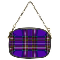 Purple Tartan Plaid Chain Purses (two Sides)  by allthingseveryone