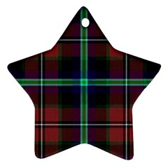 Purple And Red Tartan Plaid Ornament (star) by allthingseveryone