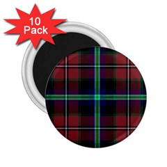 Purple And Red Tartan Plaid 2 25  Magnets (10 Pack)  by allthingseveryone