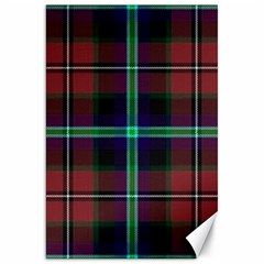 Purple And Red Tartan Plaid Canvas 20  X 30   by allthingseveryone